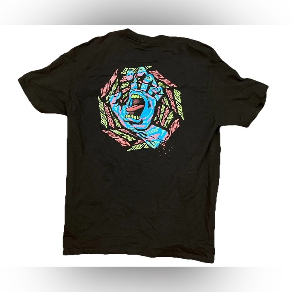 Santa Cruz Screaming Hand T-Shirt Shirt‎ Tee Skateboard Black Large